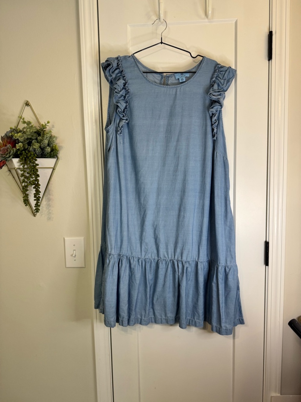 Cece Denim Sleeveless Dress